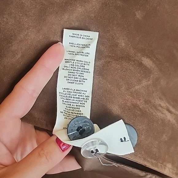 Corrin Faux Suede Trench Coat - Picture 13 of 16